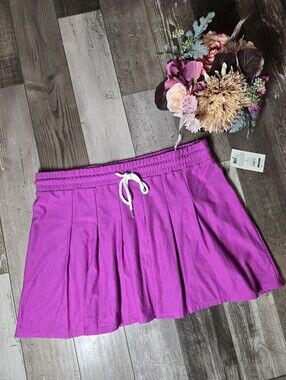NWT No Boundaries Fuchsia Pleated Circle Skirt – Juniors XL 15/17
